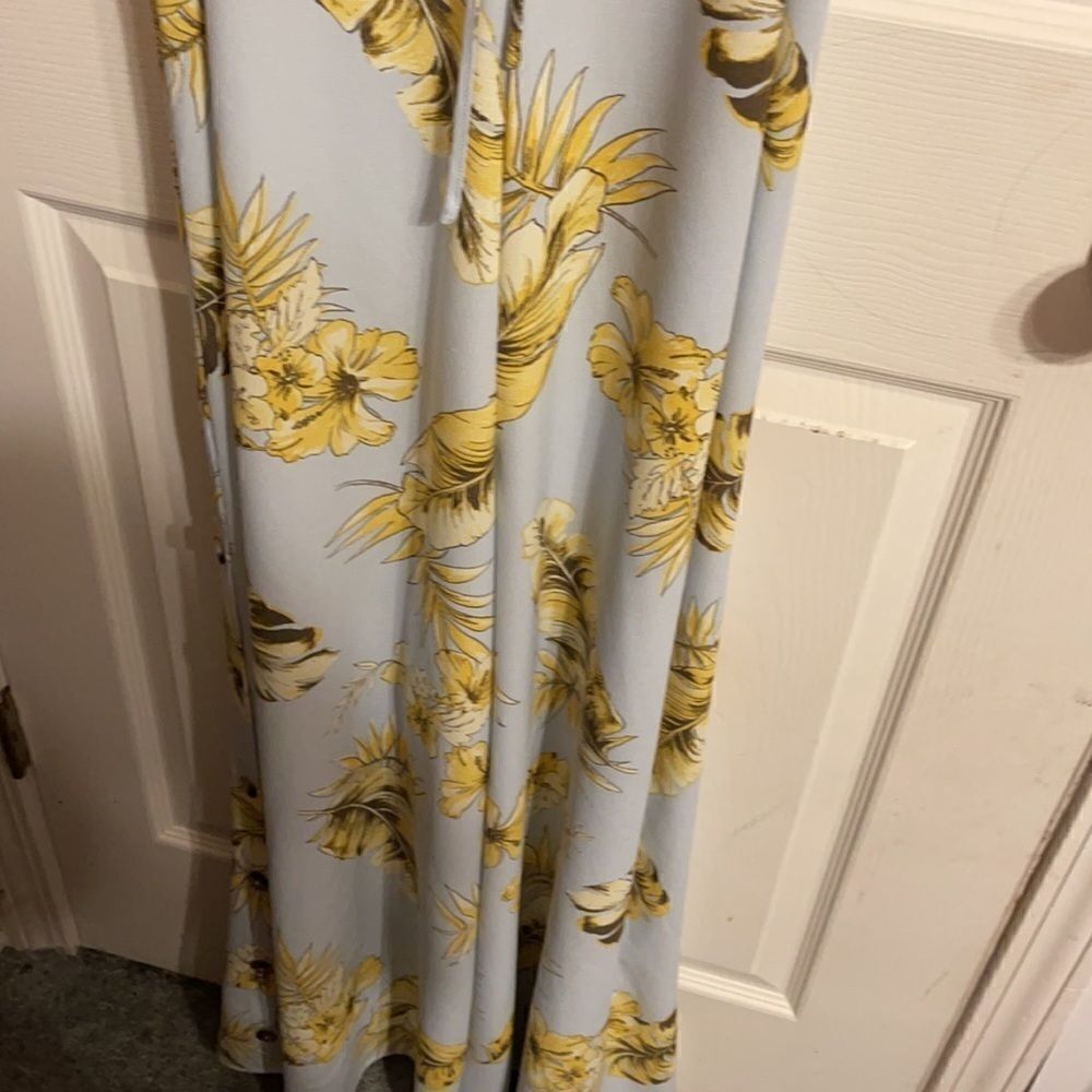 Mad For Love Blue with leaves Jumpsuit New - Picture 8 of 16